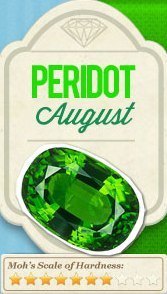 Peridot August Birthstone