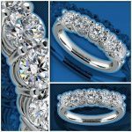 Five Diamond Wedding Ring