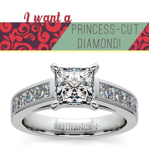 Princess-cut diamond