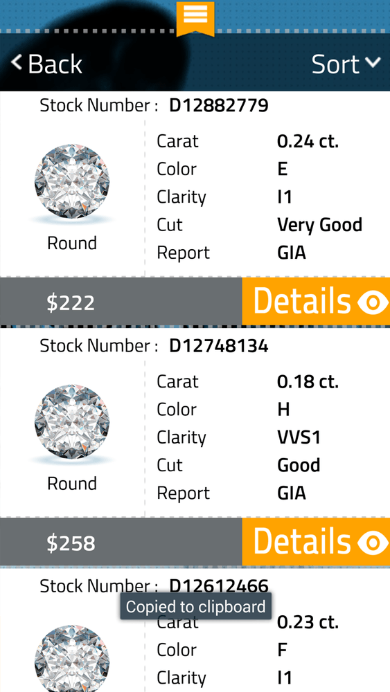 Diamond Finder app