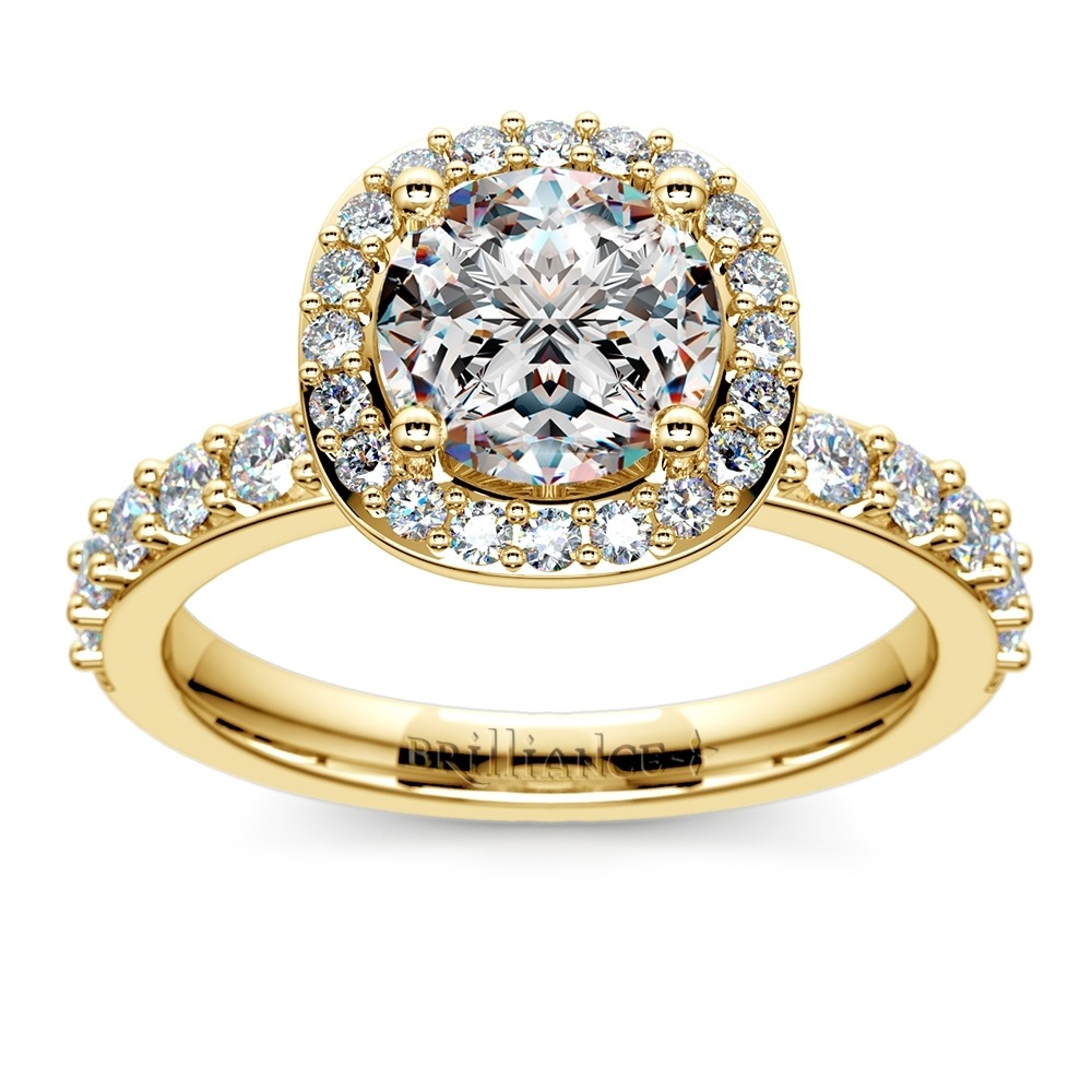 Antique Halo Asscher-Cut Diamond Engagement Ring