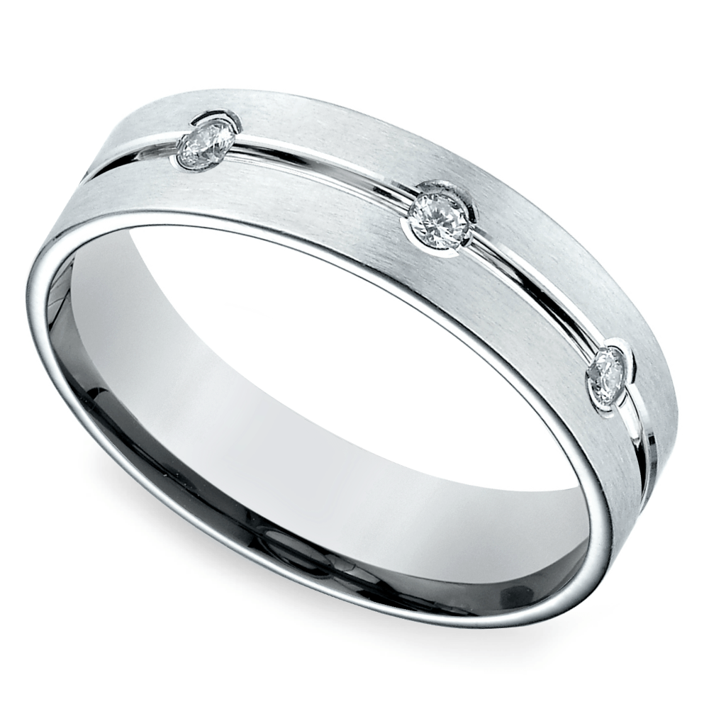 Diamond Eternity Men’s Wedding Ring in Platinum