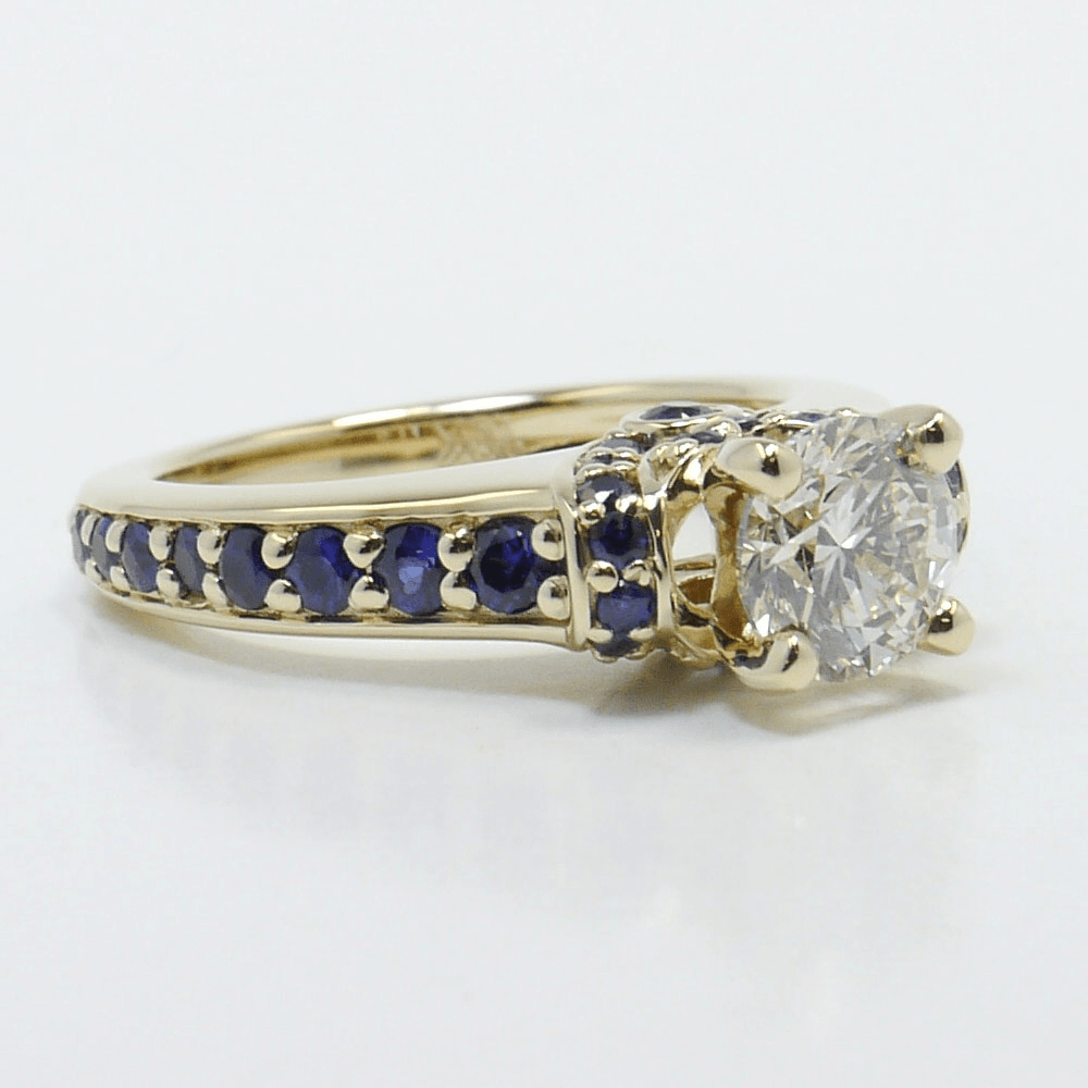 Ribbon Sapphire Gemstone Ring