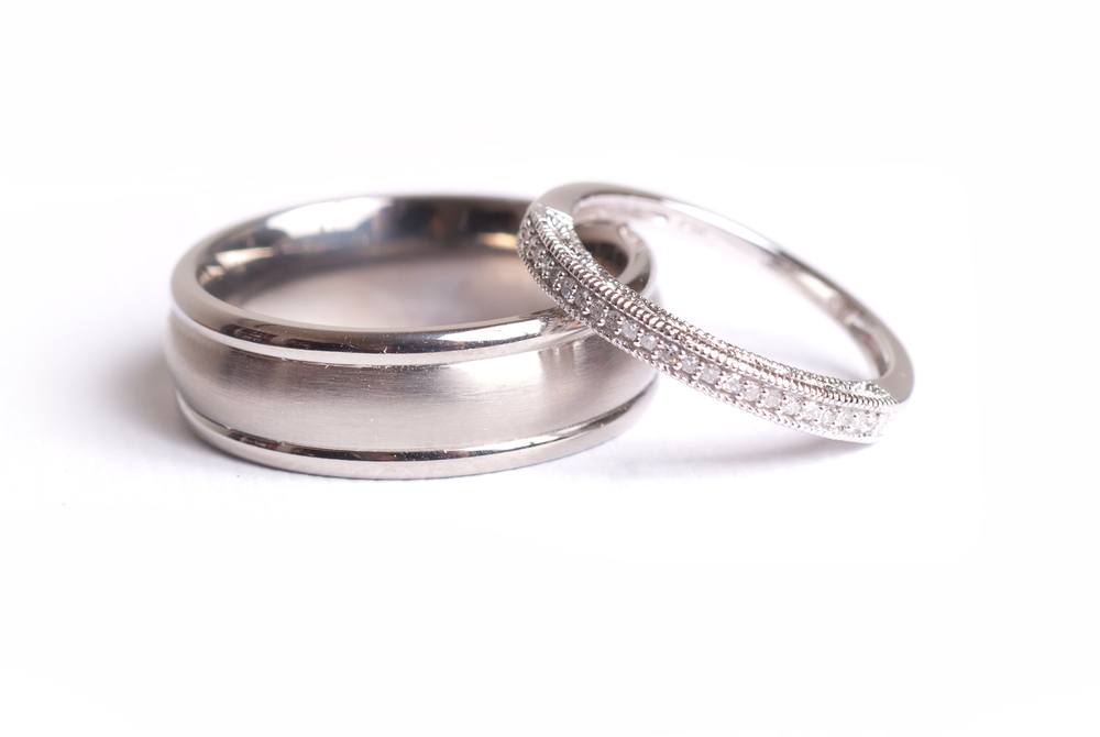 Simple Vintage Wedding Rings