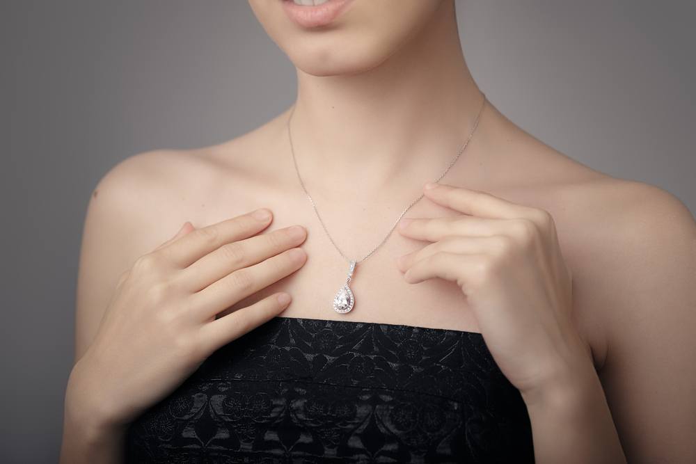 Swarovski Matrix Woven Heart Pendant | Fashion Necklaces | Women's - Shop  Your Navy Exchange - Official Site