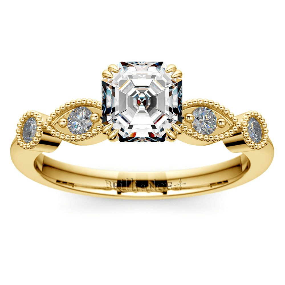 Edwardian Style Antique Diamond Engagement Ring