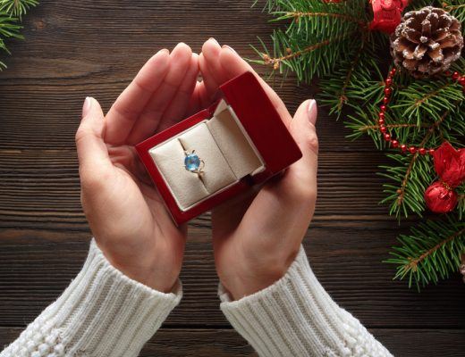christmas engagement rings