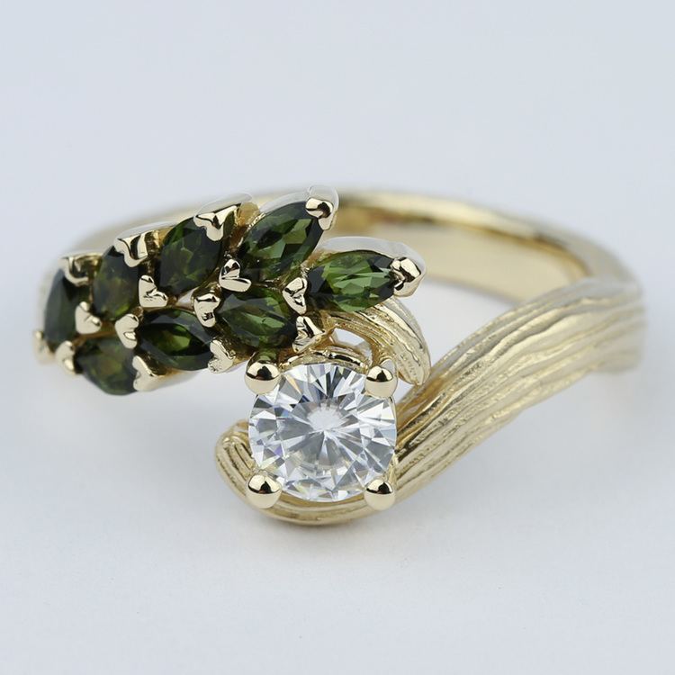 rustic diamond engagement ring