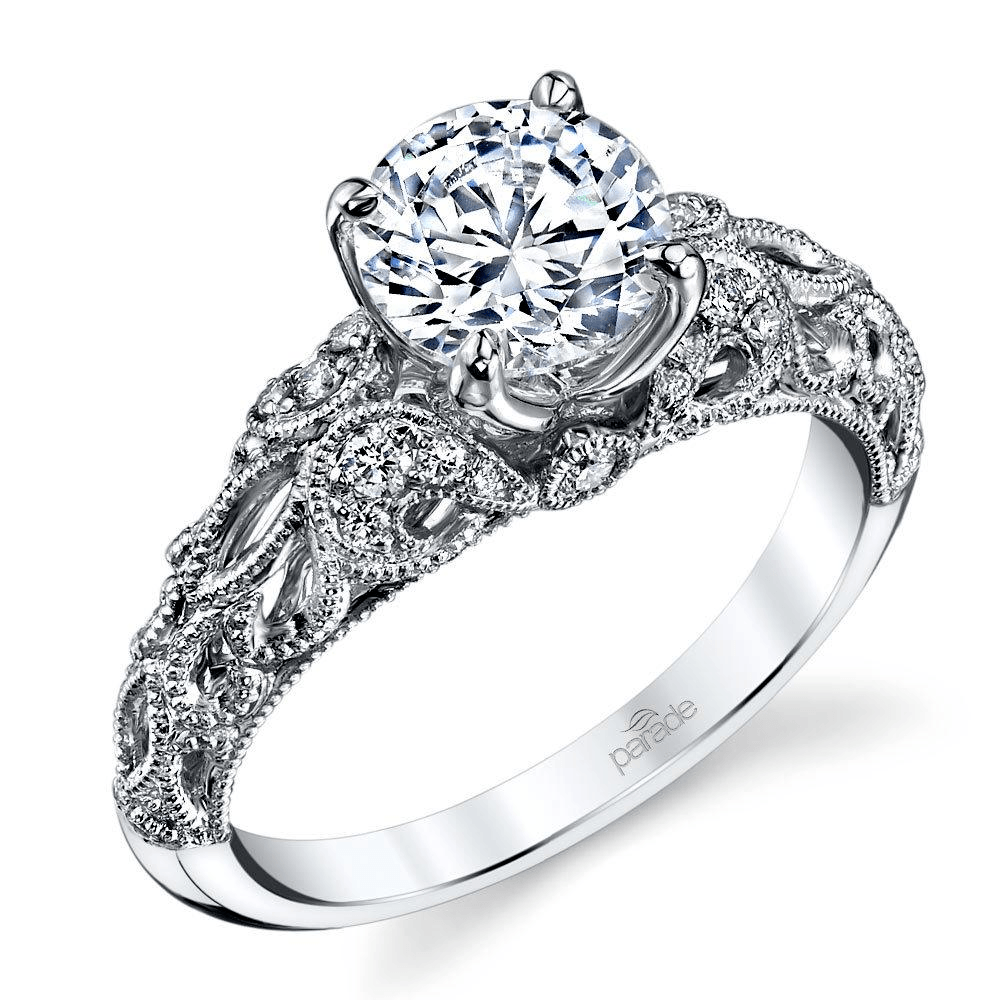 Antique Windowed Diamond Engagement Ring
