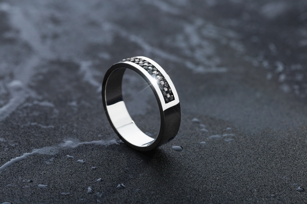 Titanium Rings Ebony Rings Mens Wedding Ring Wood Rings Wedding Rings Wedding Ring Set Mens Ring His and Hers Rings Womens Ring