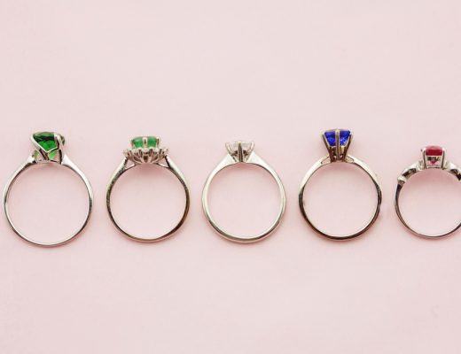 Non-diamond engagement rings